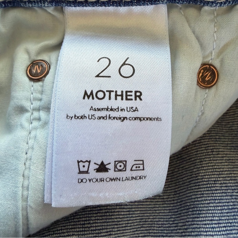 MOTHER‎ Looker Crop High Waist Skinny Jeans 26 Snipping Stones - Picture 10 of 13